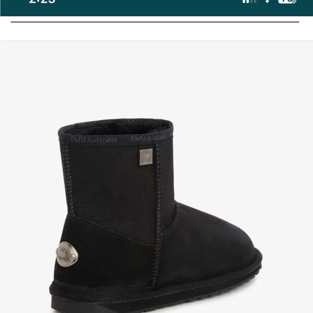 Emu Australia platinum stinger slim mini boot New in box